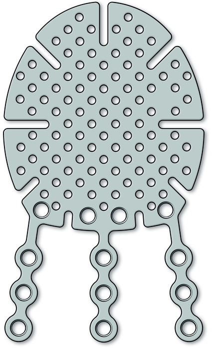 25-043-09-71 25-043-09-71  ~ Orbitabodenplatte 1,5 0,3mm steril ~