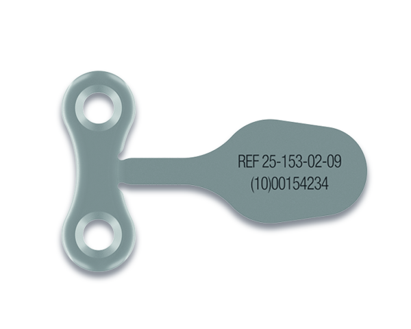 25-153-02-09 25-153-02-09  ~ ultraOne Gerade Pl., 2-Loch kurz, 0,35mm ~