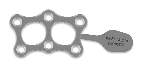 25-153-32-71 25-153-32-71  ~ ultraOne Gitterplatte, 3x2-Loch, 0,35mm ~