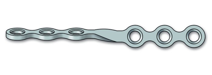 25-240-06-09 25-240-06-09  ~ 2.0 Miniplatte, 110 gedr, 6-Loch, rechts ~