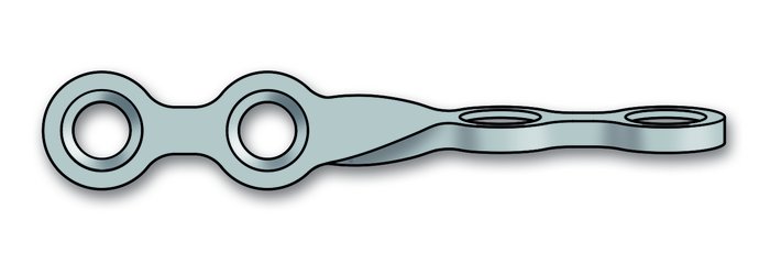 25-241-04-09 25-241-04-09  ~ 2.0 Miniplatte, 80  gedr, 4-Loch, links ~