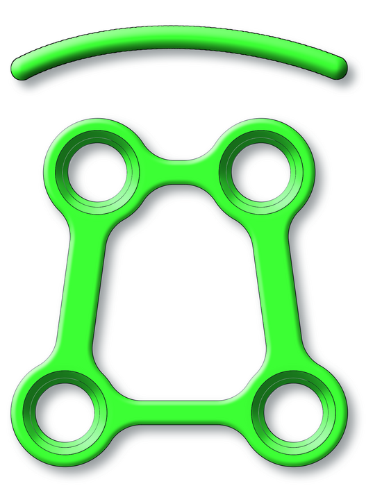 25-283-15-71 25-283-15-71  ~ Subkondyl. Platte,4-Loch,Trapez, 3D,ster ~