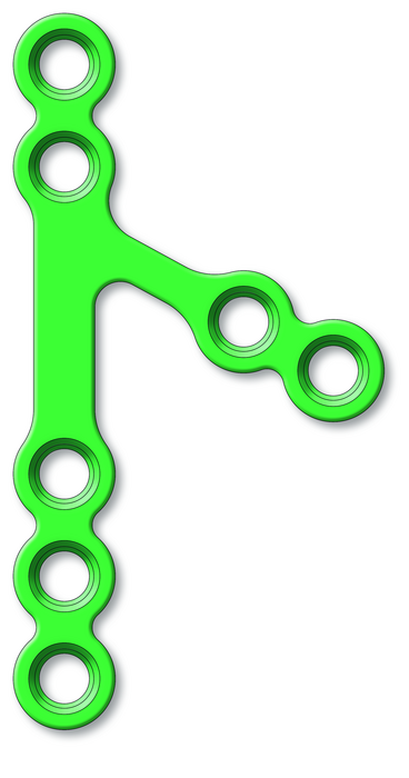 25-283-20-71 25-283-20-71  ~ Subkondyläre Platte,7-Loch,rechts,steril ~