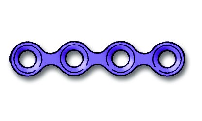 25-304-01-71 25-304-01-71  ~ LP NEURO PLATTE, GERADE, 4-LOCH, STER. ~