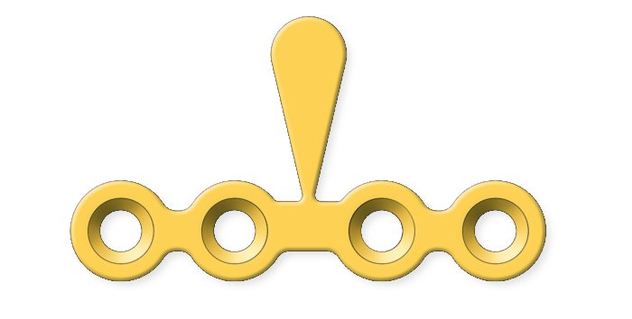 25-308-05-71 25-308-05-71  ~ Mikropl.1,5 4-Loch mit Steg T=0,8 mm ste ~