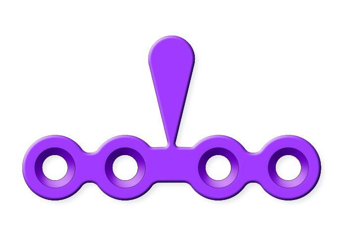 25-310-05-71 25-310-05-71  ~ Mikropl.1,5 4-Loch mit Steg T=1,0 mm ste ~