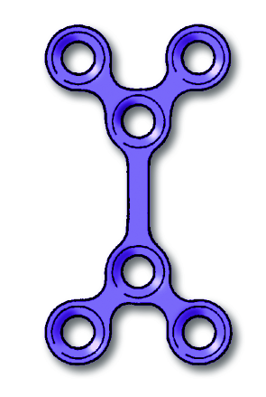 25-322-71-71 25-322-71-71  ~ LP NEURO PLATTE DOPPEL Y-FORM,LANG,STER. ~