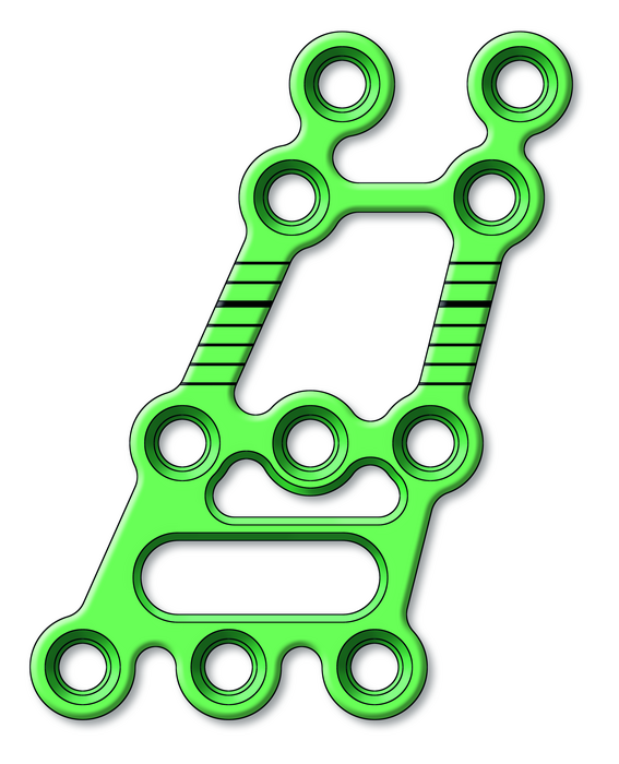 25-401-44-09 25-401-44-09  ~ Ramus Gleitplatte,2.0,10-L,li,T=1.2,M ~