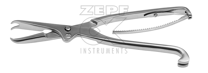 32-3704-23 32-3704-23  ~ BISHOP Knochenhalte Zange 23 cm ~