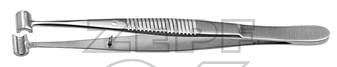 32-4510-55 32-4510-55  ~ LARSEN Sehnen Fass Pinzette   5,5 mm 10 cm ~