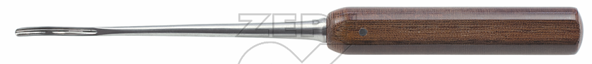 32-6623-03 32-6623-03  ~ COBB Hohlmeissel spinal stark gebogen 6,5 mm 28 cm Griff aus PTFE ~