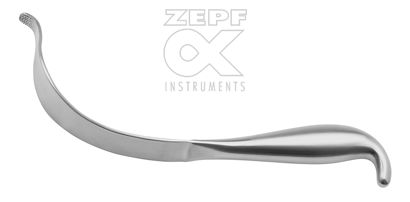 32-8021-02 32-8021-02  ~ AUFRANC Cobra Knochenhebel stumpf gerieft 32 mm 26 cm ~