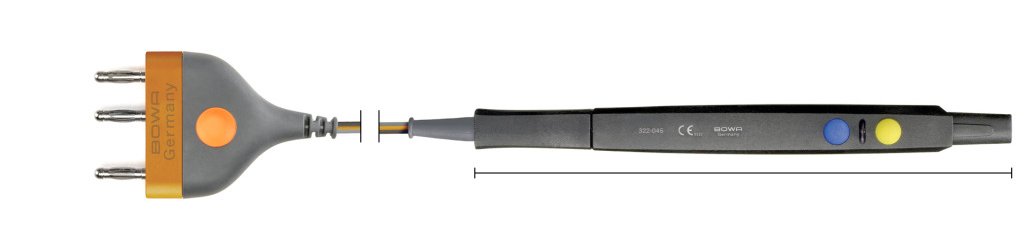 322-045 322-045  ~ ErgoPEN groß, 2 Tasten, Schaft 4 mm, an 3-Pin, Kabel 4,5 m ~