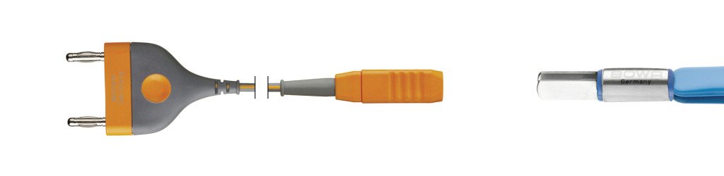 351-040 351-040  ~ Bipolar Kabel, BOWA Pinzette, an 2-Pin 28 mm, 4,5 m ~