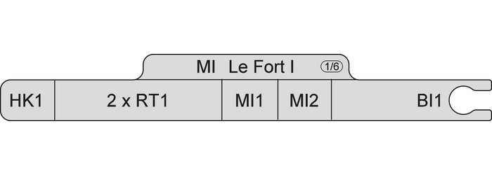 38-684-45-07 38-684-45-07  ~ MI SEQ1,Sequenzschablone Le Fort I,Teil1 ~