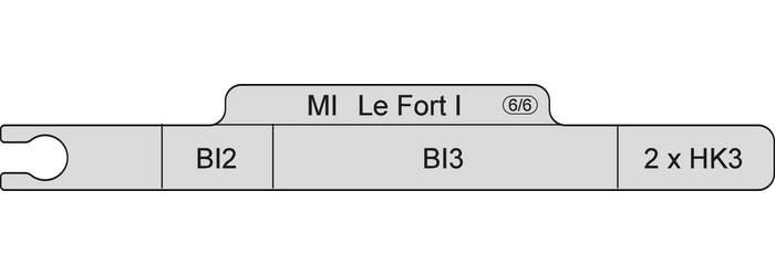 38-684-50-07 38-684-50-07  ~ MI SEQ6,Sequenzschablone Le Fort I,Teil6 ~