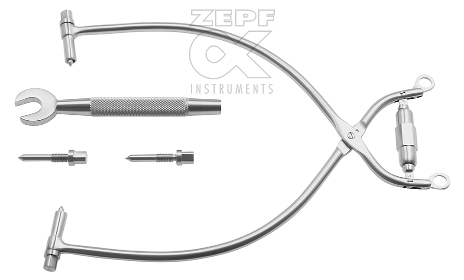 40-0202-00 40-0202-00  ~ STRATFORD CONE Schädel Halter kompl. bestehend aus  1x 40-0202-01, 2x -35, 2x - 45, 1x - 90 ~