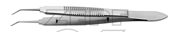 43-1501-05 43-1501-05  ~ CASTROVIEJO Naht Pinz., Z.0,5 mm ~