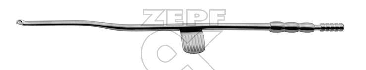 46-6507-20 46-6507-20  ~ GUILEN Saug Raspatorium mit Mandrin nach links gebogen 20 cm lang ~