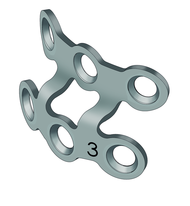 50-303-03-09 50-303-03-09  ~ 2,0 Mini Kinnplatte, 3 mm ~