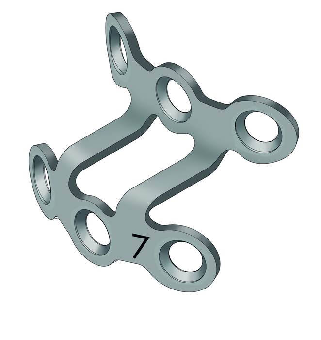 50-303-07-09 50-303-07-09  ~ 2,0 Mini Kinnplatte, 7 mm ~