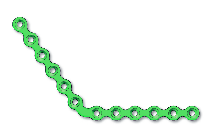 50-781-12-71 50-781-12-71  ~ Frakturpl. 12-Loch gewinkelt 2,5mm ster. ~