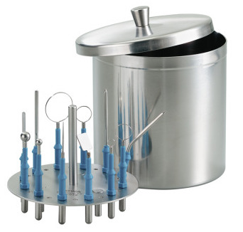 500-000 500-000  ~ Elektrodenbehälter, 12 Standardelektroden, Schaft 4 mm ~