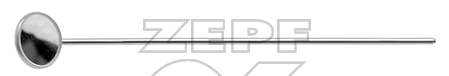 52-2701-30 52-2701-30  ~ Kehlk.Spiegel o.Gr.Fig.10 30mm RHODIUM ~