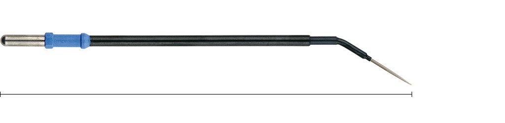 520-122 520-122  ~ Nadelelektrode, gewinkelt, 132 mm, isolierter Schaft 4 mm ~