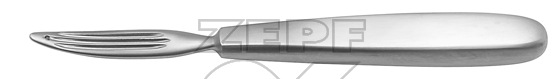 54-5011-17 54-5011-17  ~ KOCHER Führungs Hohlsonde 17 cm lang 12 mm breit ~