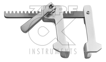 56-2304-75 56-2304-75  ~ FINOCHIETTO Infant Rippensperrer 75 mm, 15 x 15 mm Aluminium ~