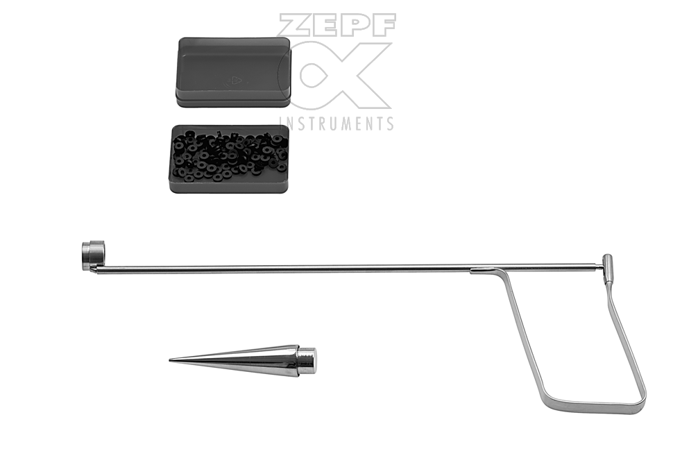 68-4305-12 68-4305-12  ~ McGIVNEY (SCHÜTZ) Haemorrhoidal Ligator komplett mit 100 Ringen ~