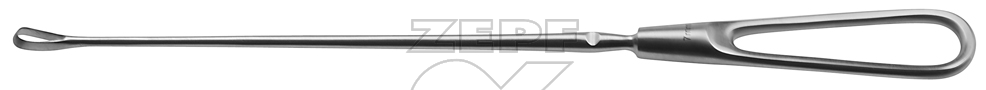 70-7360-07 70-7360-07  ~ RECAMIER (OLSHAUSEN) Uterus Kürette scharf biegsam  7 mm 28 cm ~