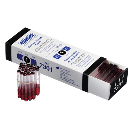 7301AB 7301AB  ~ STERIL CNTR TUBE TYPE 1-BLACK SPOT (100 TBS BX) ~