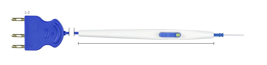 801-030 801-030  ~ Handgriff Wippschalter, Messer,   2,4 mm, 3-Pin, 3m, Einweg, steril ~