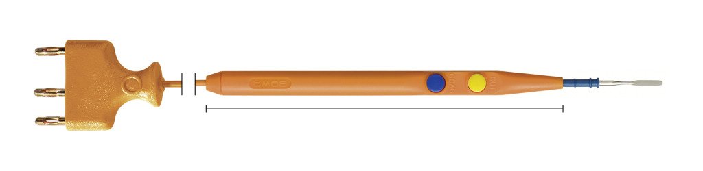 802-035 802-035  ~ Handgr., 2 Tast., Messer,   2,4 mm, 3-Pin, 5 m, Einw., steril ~