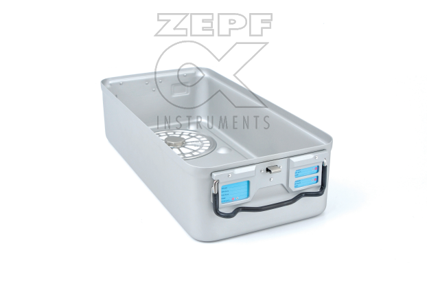 88-3852-15 88-3852-15  ~ Container Unterteil Alu silber 1 1 gelocht mit Papierfiltern 58 x 28 x 26 cm ~