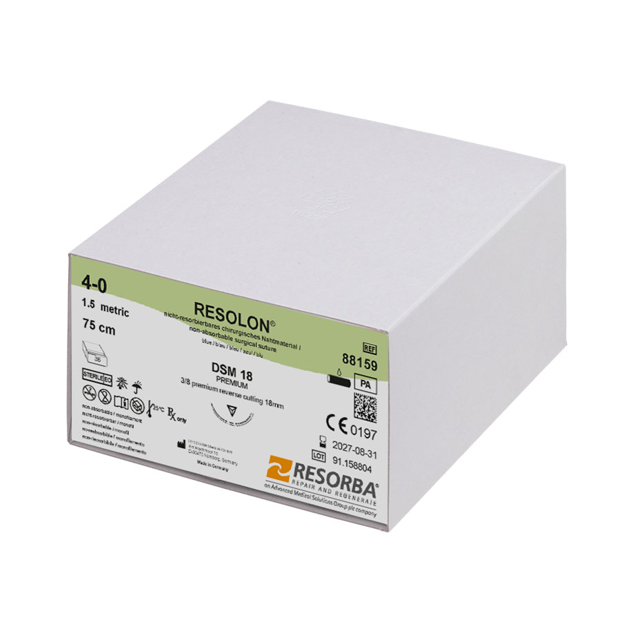 88159 88159  ~ RESOLON blau, 4 0 USP, DSM18, Länge 75cm ~