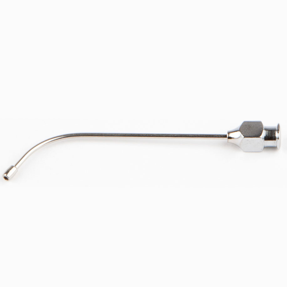 CSIA1020 CSIA1020  ~ Knopfkanüle 8 cm gebogen 2 mm Durchmesser, ohne Ring   Mindestabnahmemenge  80Stück ~