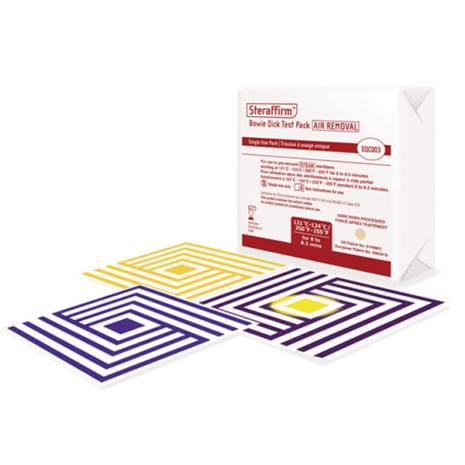 EQC003 EQC003  ~ STERAFFIRM BOWIE DICK TEST PACK FOR 121-124C 20 BX ~