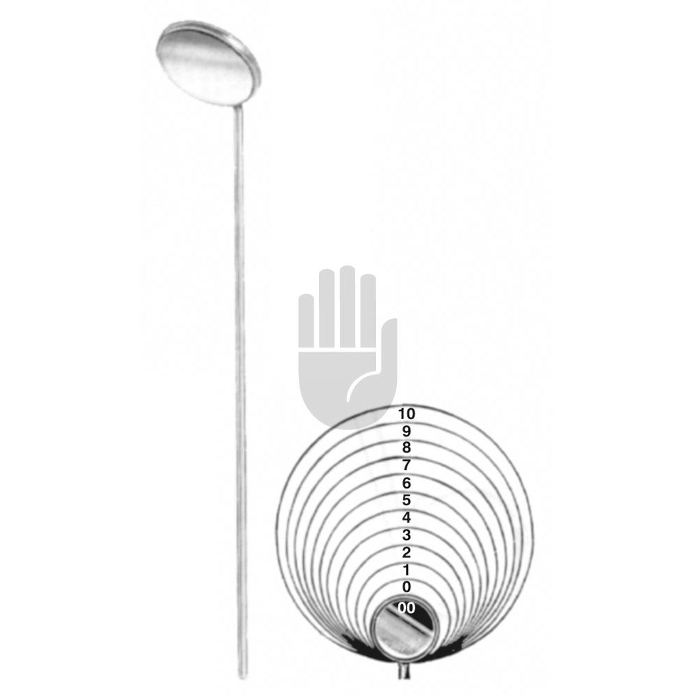 HB0034 HB0034  ~ Kehlkopfspiegel ohne Griff, EC 4, US 3, 18mm ~