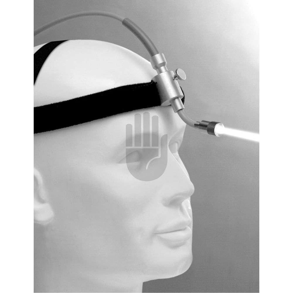 HB0128 HB0128  ~ Binner Stirnlampe mit super- leicht Stirnband und 3m Kalt- lichtkabel, 3mm ~
