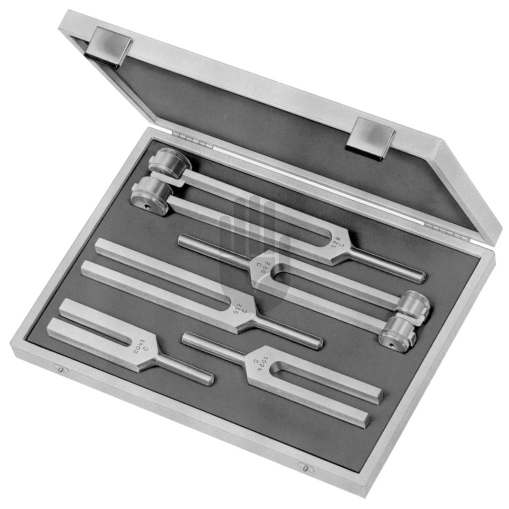 HB0188-00 HB0188-00  ~ Satz zu 5 Stimmgabeln aus Spezial Aluminium-Magnesium- Legierung im Etui (HB 187-00, HB 187-01, HB 187-02, ~