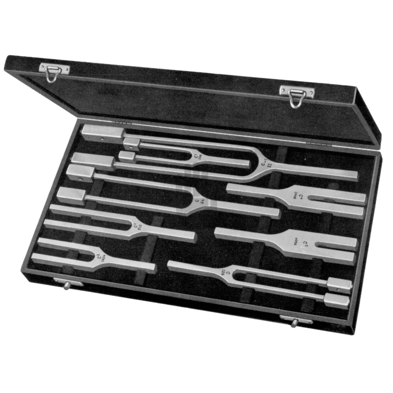 HB0189-08 HB0189-08  ~ Satz zu 8 Hartmann Stimmgabeln in Etui (HB 180-02, HB 180-03, HB 180-04, HB 180-05, HB 180-06, HB 180-07, ~