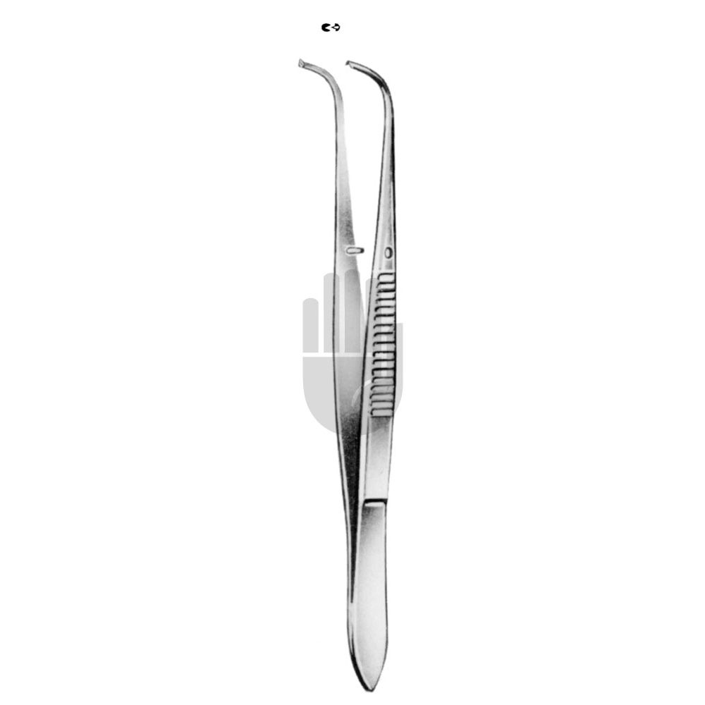 HB0430 HB0430  ~ Chir. Pinzette, fein, stark gebogen, mit Stift, 10,5cm ~