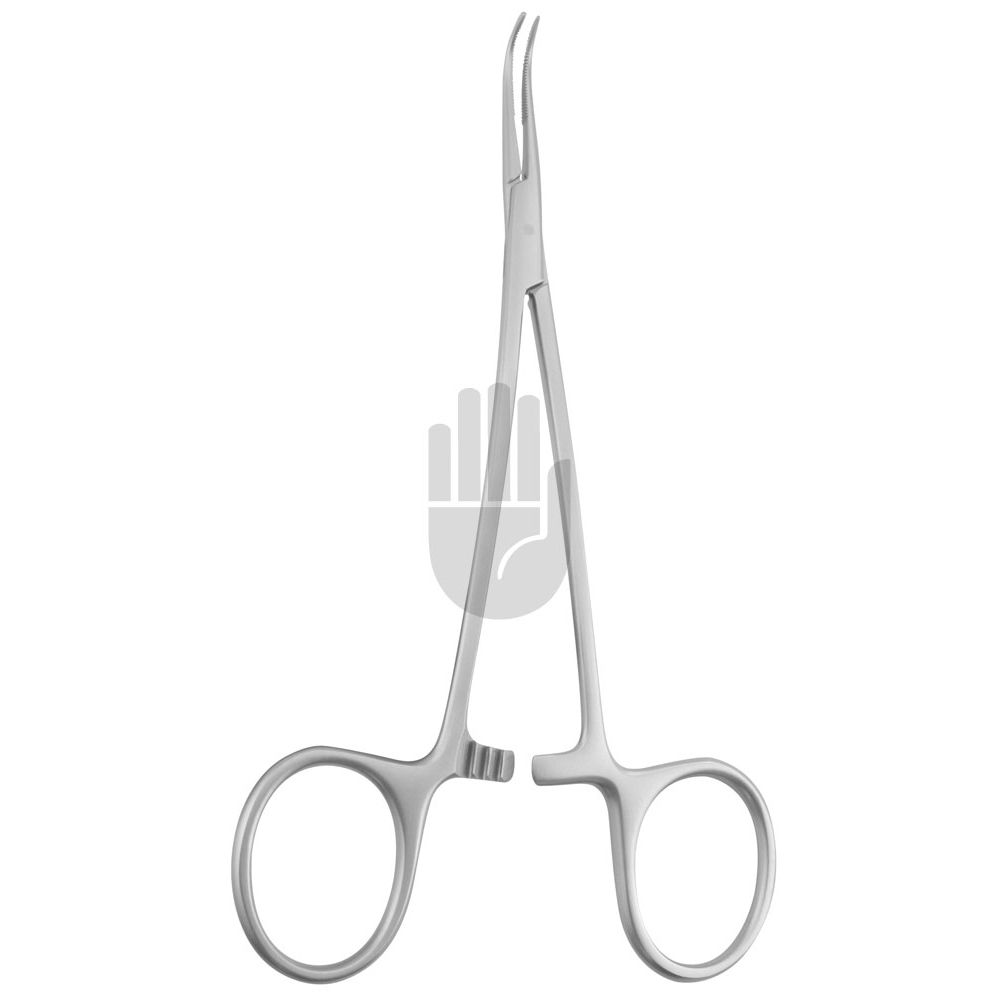 HB0675-02 HB0675-02  ~ Mixter Artienklemme, Lee mod. 14cm, gebogen, gebogene Branchen, fein ~