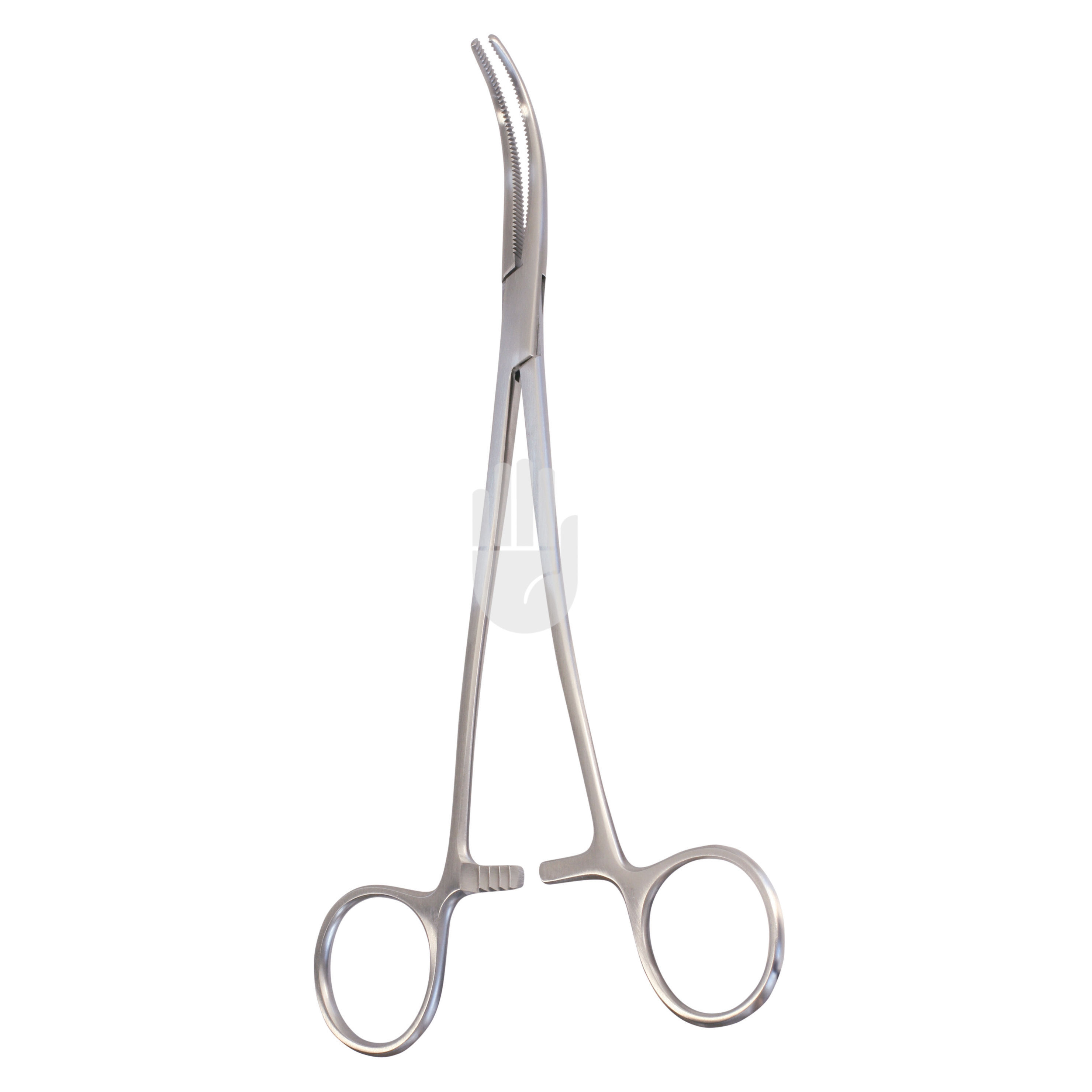 HB0710-10 HB0710-10  ~ Shallcross Cystic Duct Forceps, fully curved, overall length 8" (20,3cm) ~