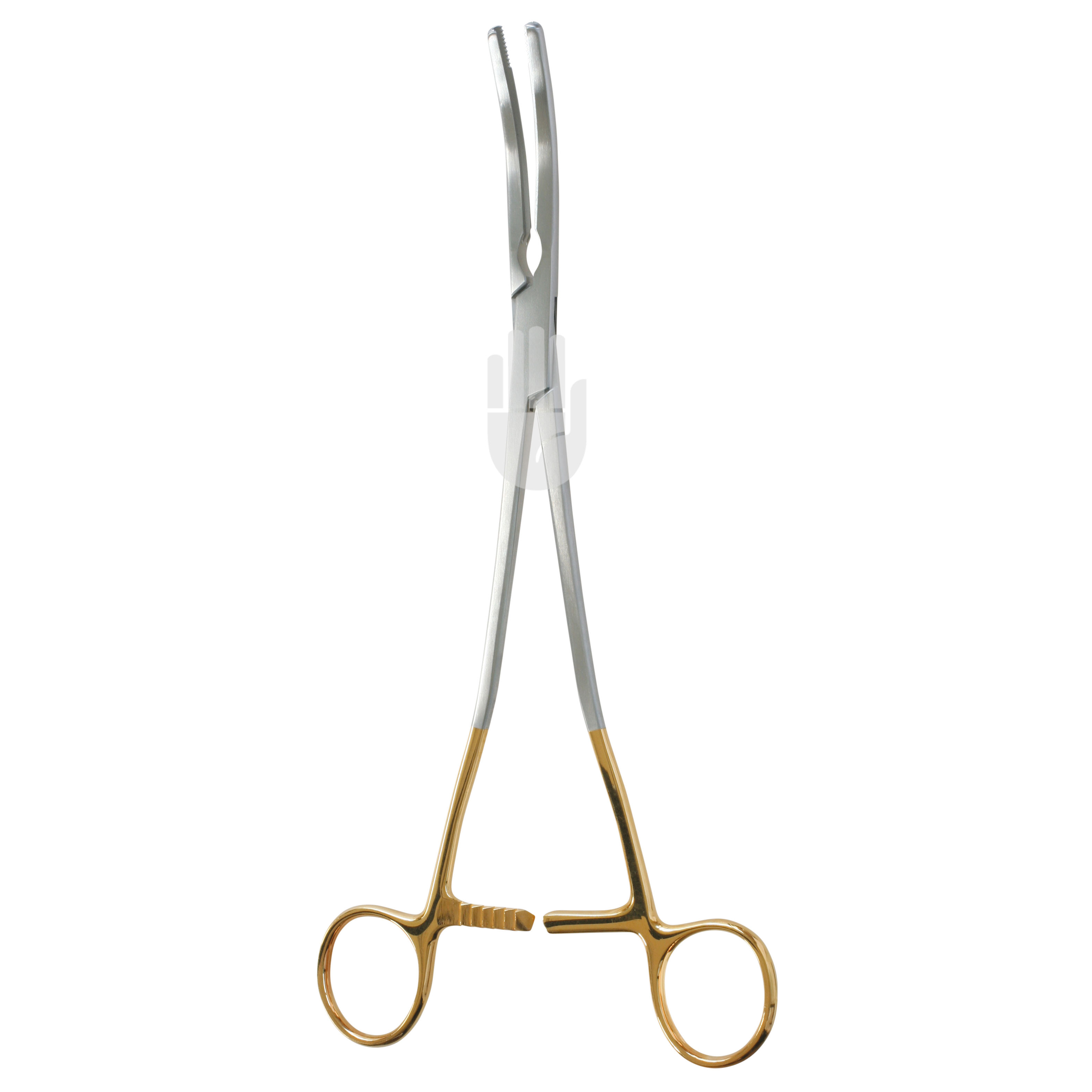 HB0726-01 HB0726-01  ~ Z-TYPE Hysterektomieklemme, gerades Maul, gerader Griff, 24cm ~