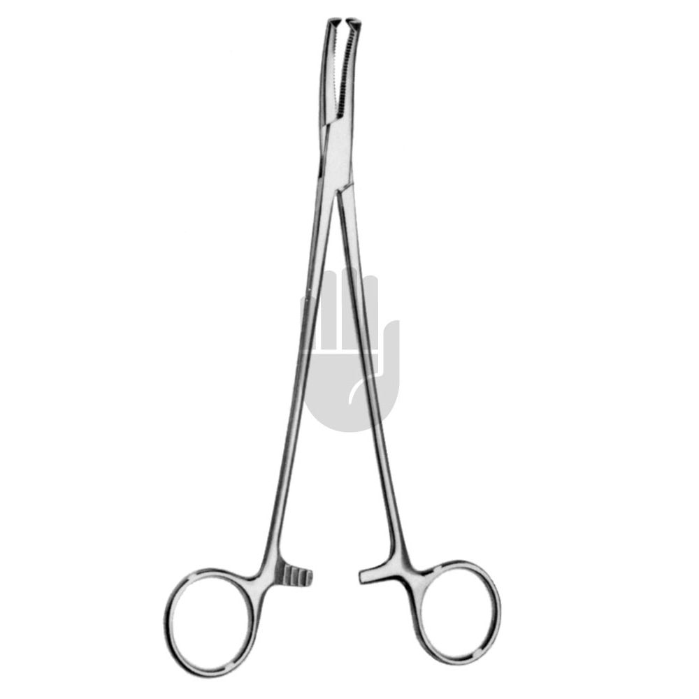 HB0740 HB0740  ~ Faure Peritoneumklemme, 20cm, stark gebogen ~