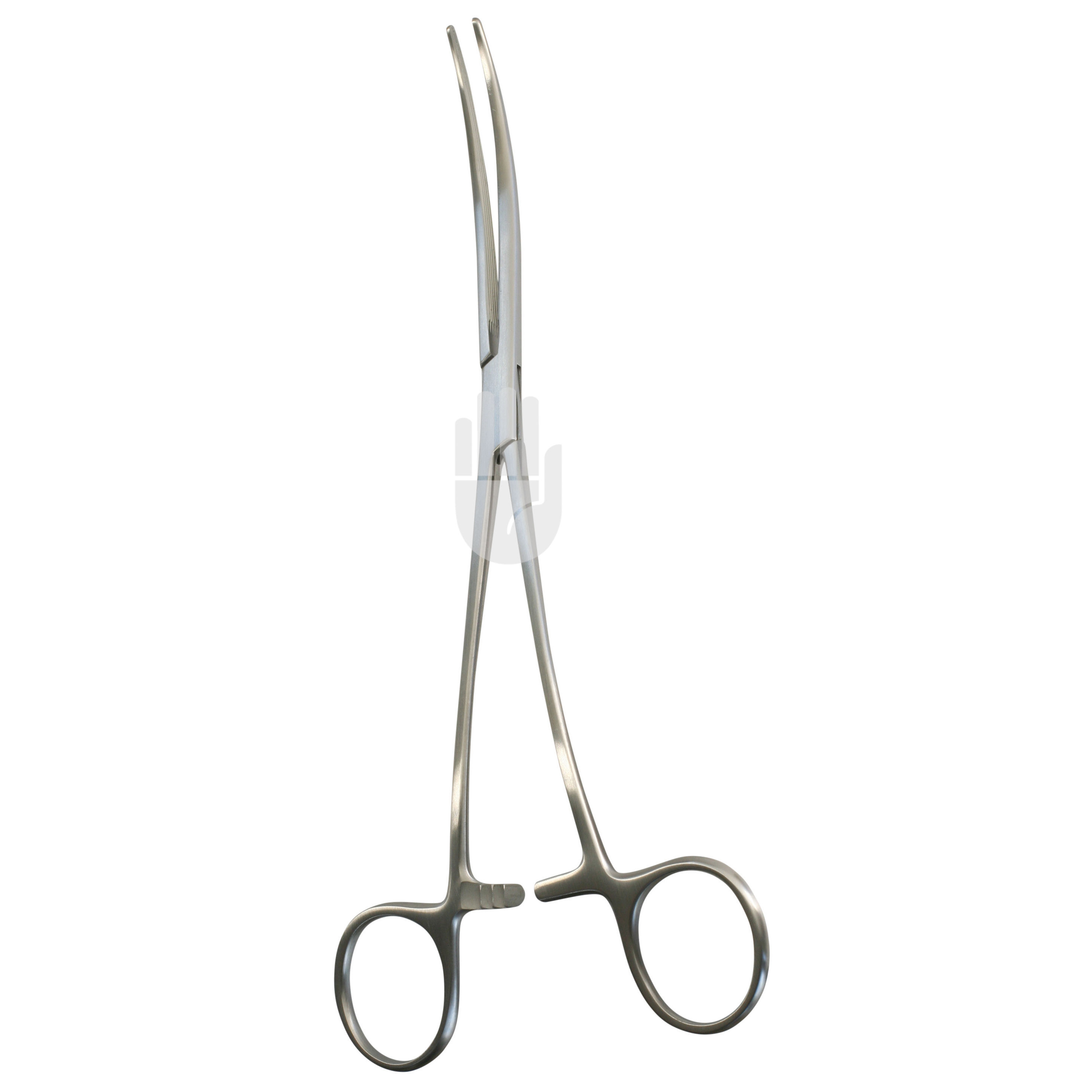 HB0750-13 HB0750-13  ~ Hausmann Arterienklemme, Branchen abgewinkelt, leicht gebogenes Maul, 65mm, 21,5cm ~